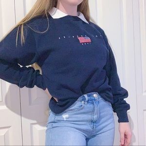 Brandy Melville Navy Los Angeles Erica Sweatshirt